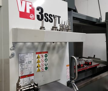 Picture of HAAS CNC machine in tek pak facility