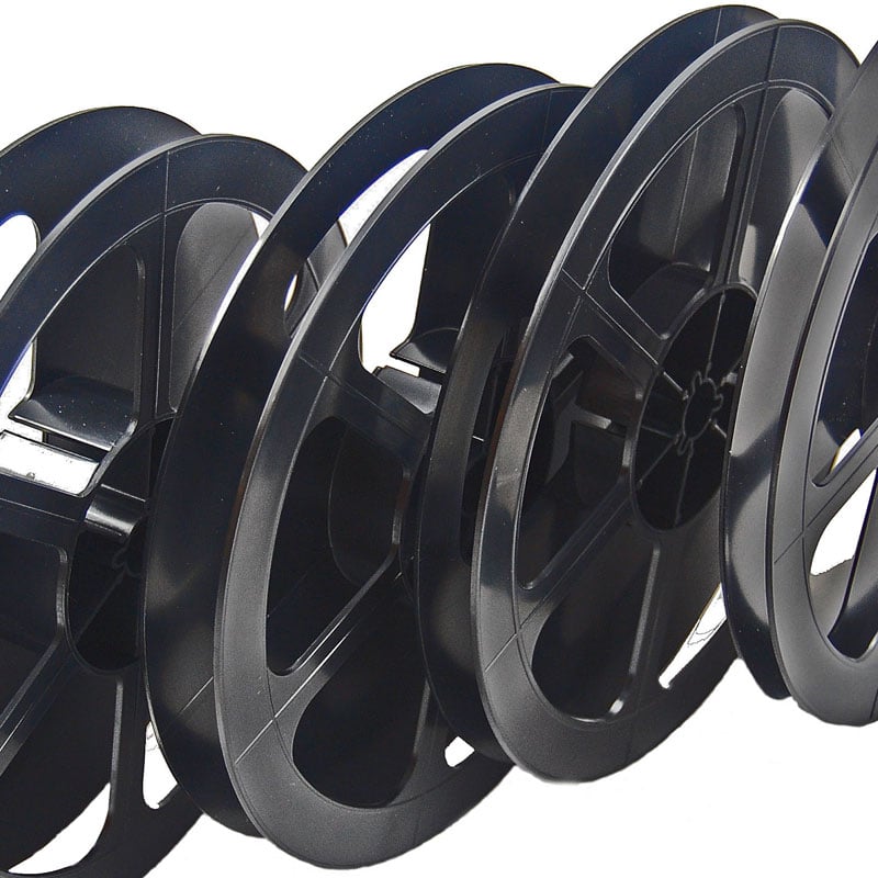 Four 7 inch takeup reels that are antistatic