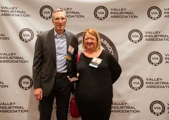 Vice President of Research and Development with Renee representing Tek Pak at the 2022 Spark Safety Awards