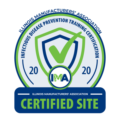 IMA certified site training completion logo 2020