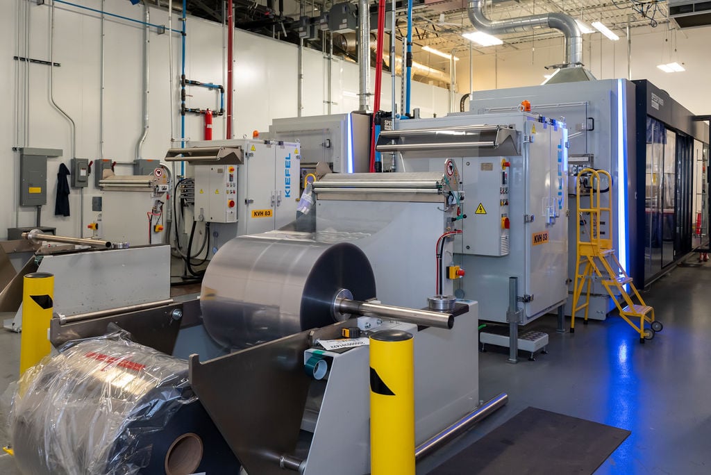 Wide angle of Tek Pak Inc. food thermoforming facility with a Class 8 clean room