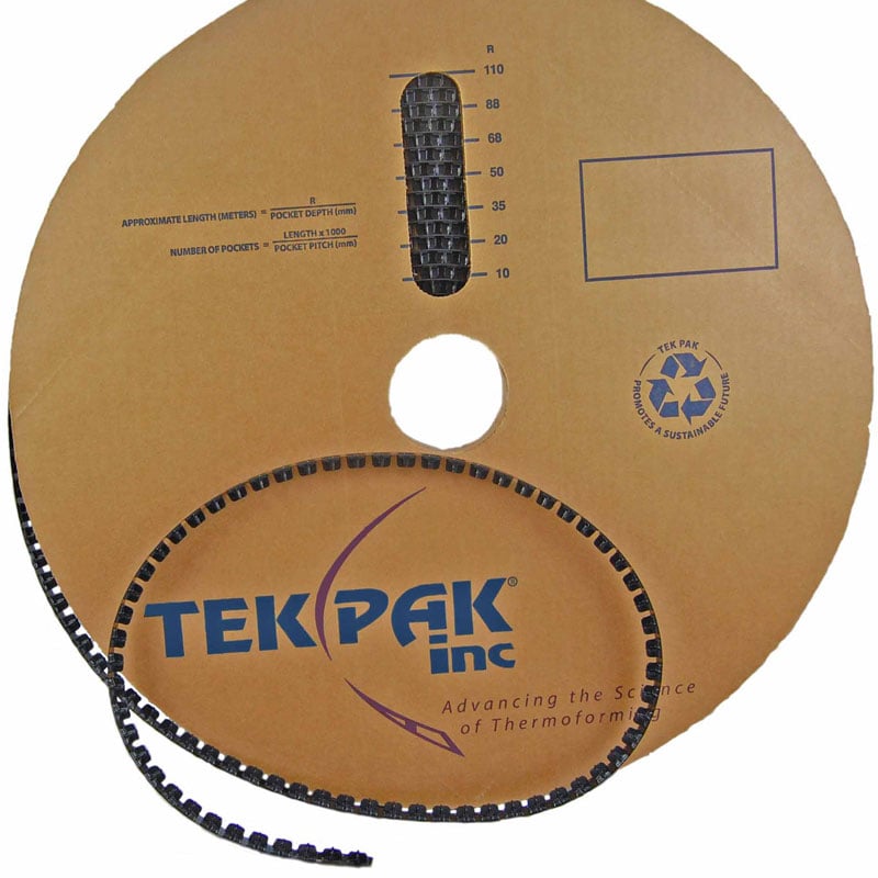 Tek Pak open tool carrier tape roll Cardboard Circle